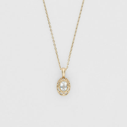 <November Birthstone> K10 Topaz Necklace