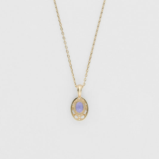 <December Birthstone> K10 Tanzanite Necklace