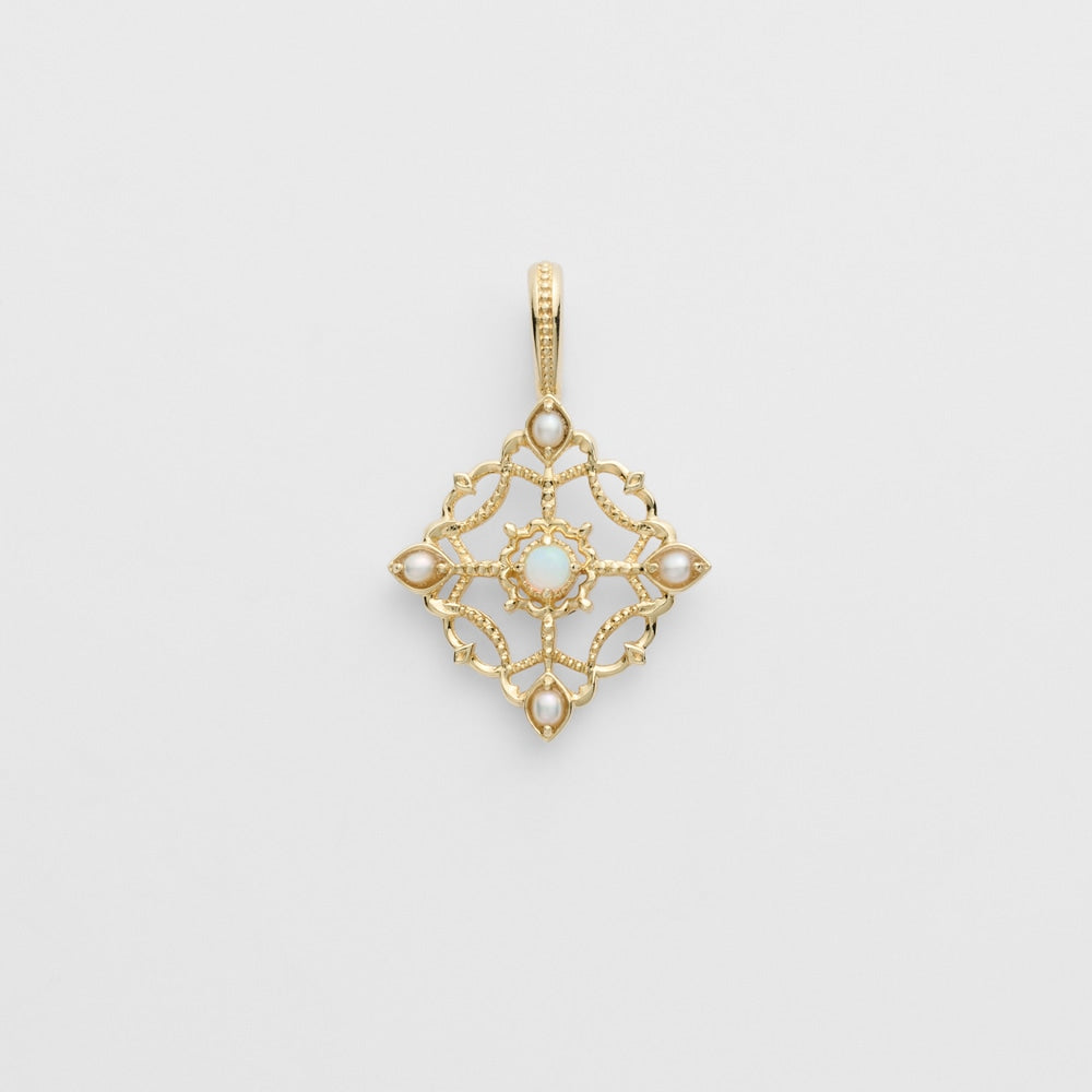 K14 Opal Charm