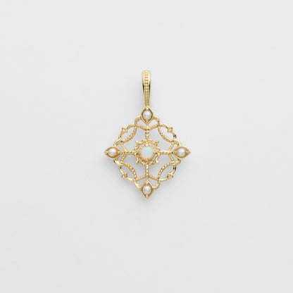K14 Opal Charm