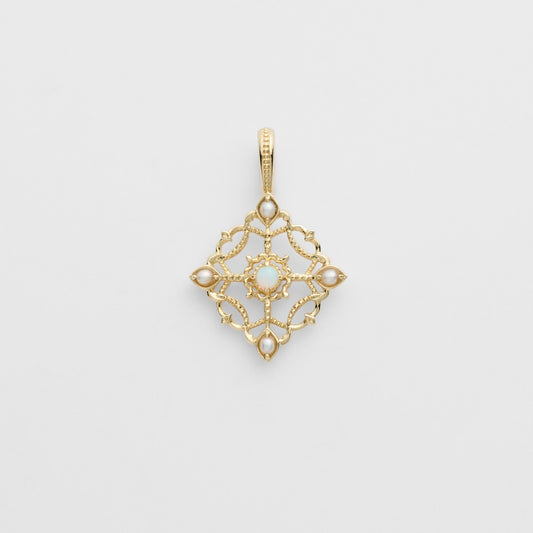 K14 Opal Charm