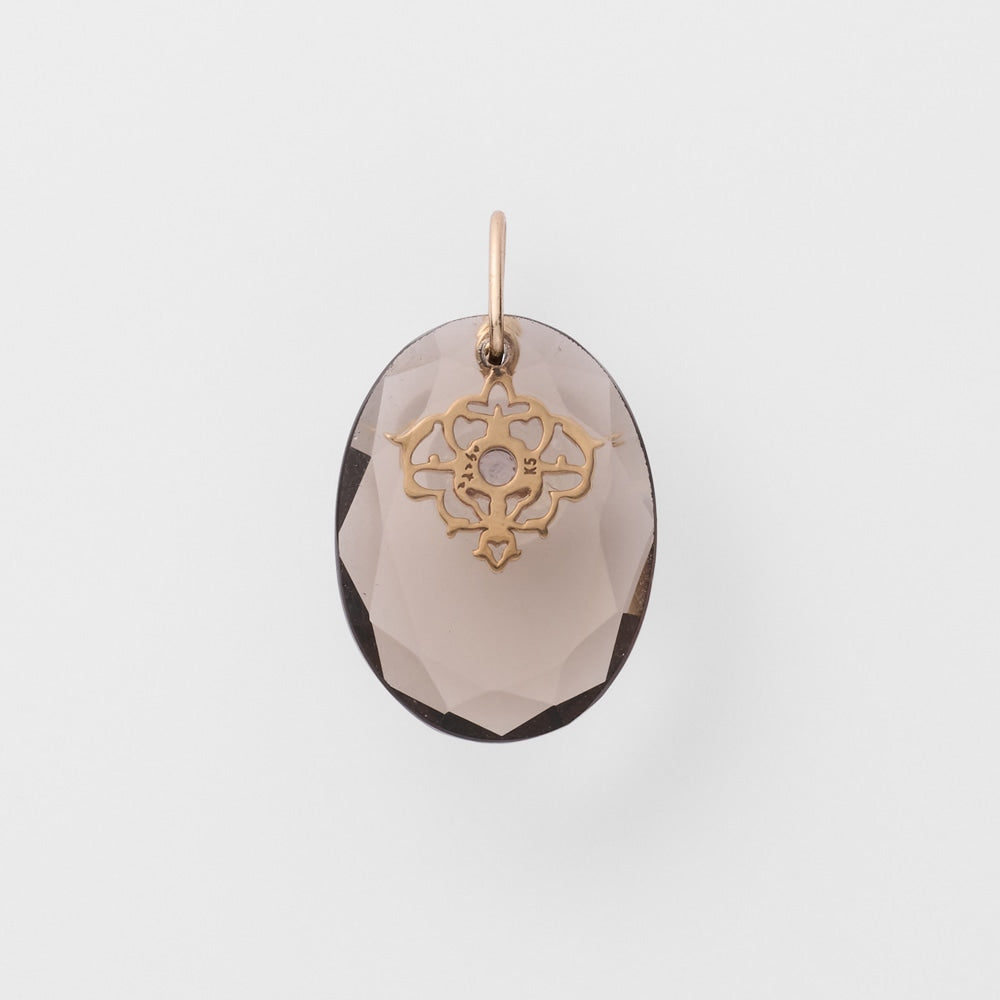 K5 Smoky Quartz Charm