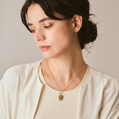 K5 Smoky Quartz Charm