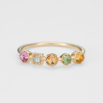 K10 Multi-Stone Ring