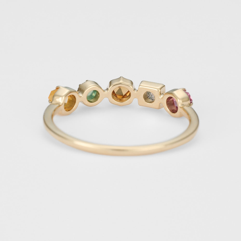 K10 Multi-Stone Ring