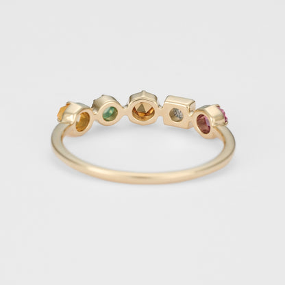 K10 Multi-Stone Ring