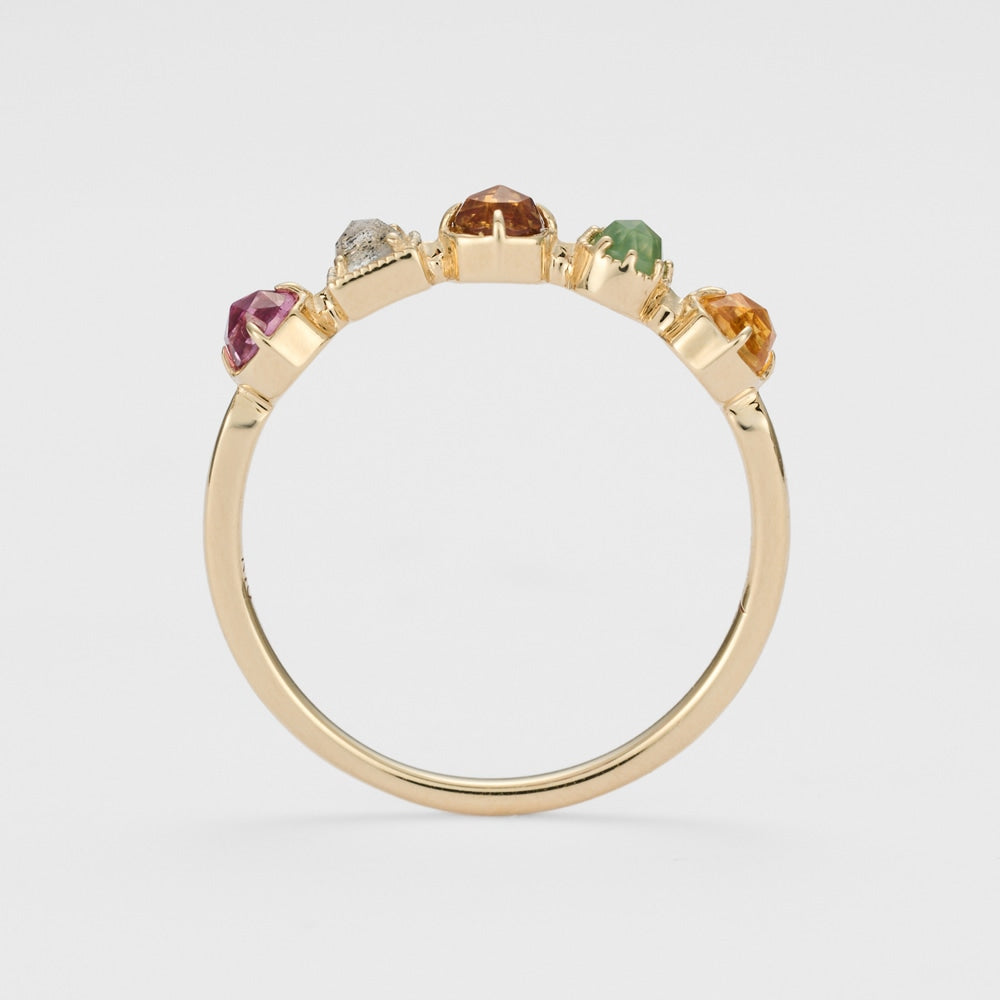 K10 Multi-Stone Ring