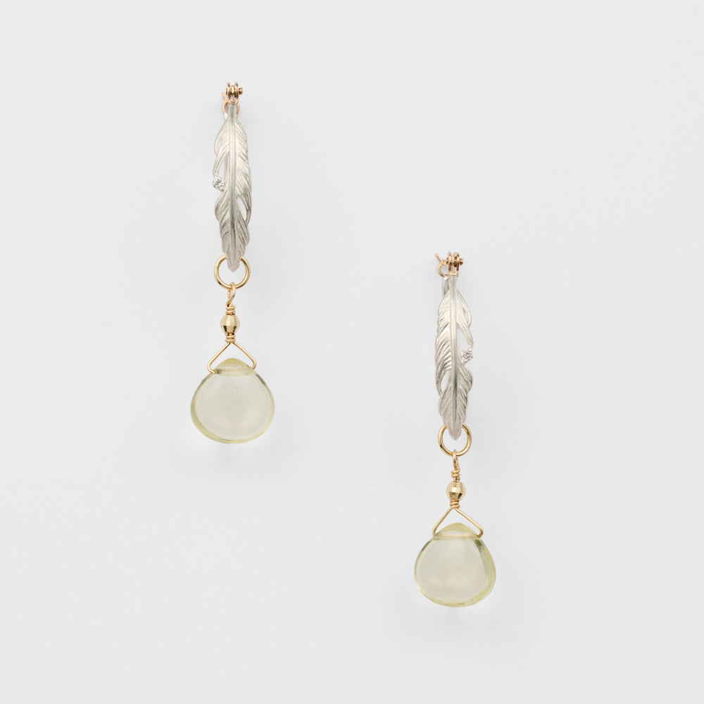 Silver Feather Earrings