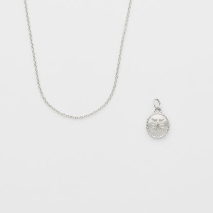 Silver Necklace Charm Set