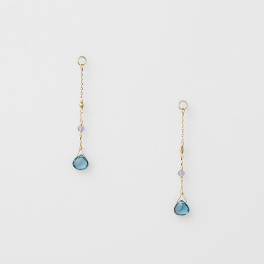K10 Topaz/Iolite Earring Charm