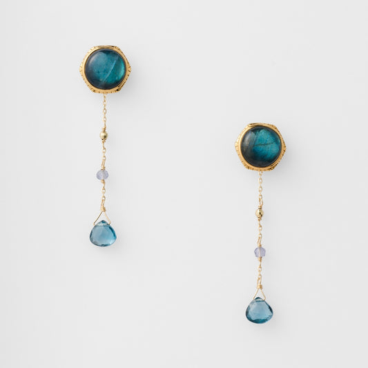 K10 Topaz/Iolite Earring Charm