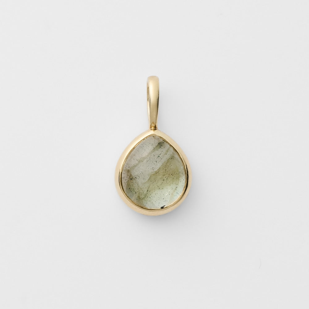 K10 Quartz/Labradorite Charm