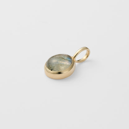 K10 Quartz/Labradorite Charm