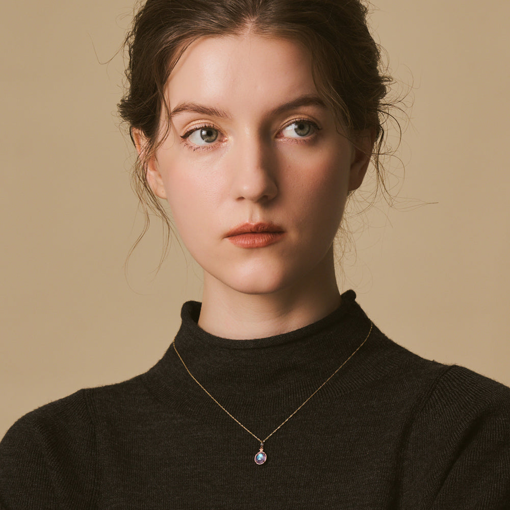 K5 Amethyst/Labradorite Charm