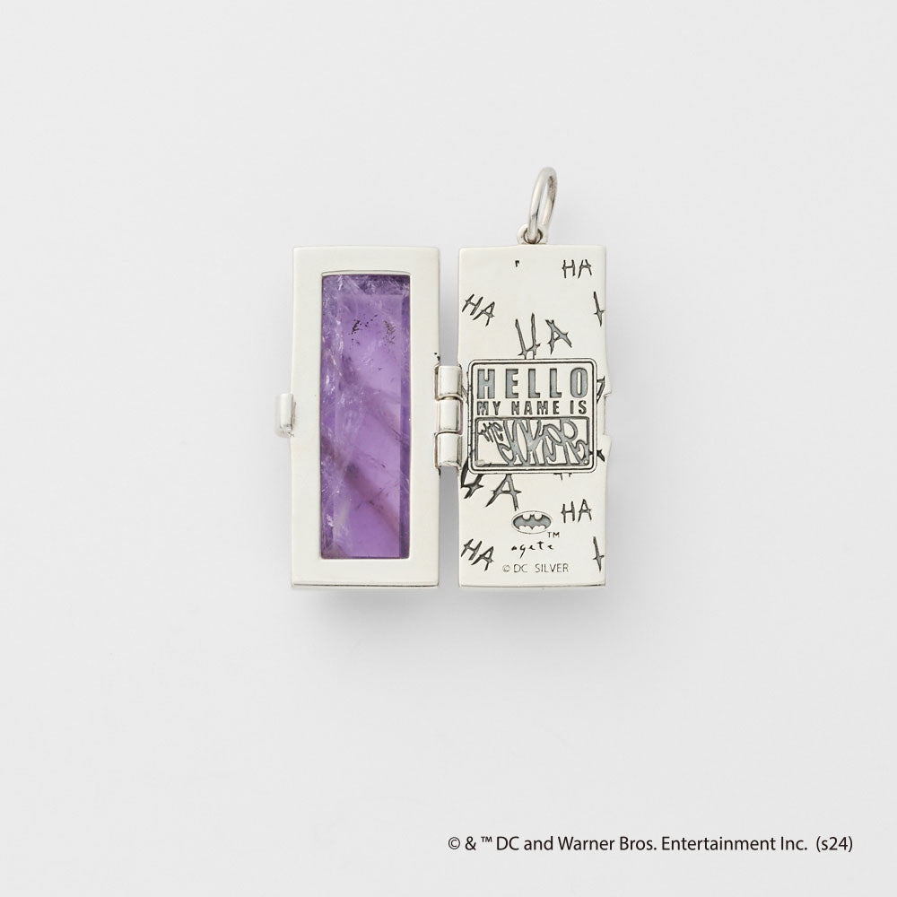 <Batman Collaboration> Silver Amethyst Charm