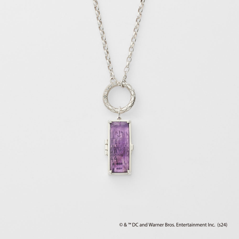 <Batman Collaboration> Silver Amethyst Charm