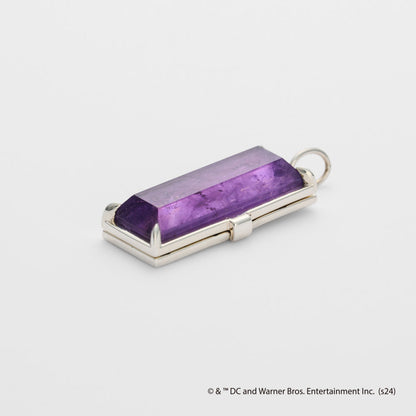 <Batman Collaboration> Silver Amethyst Charm