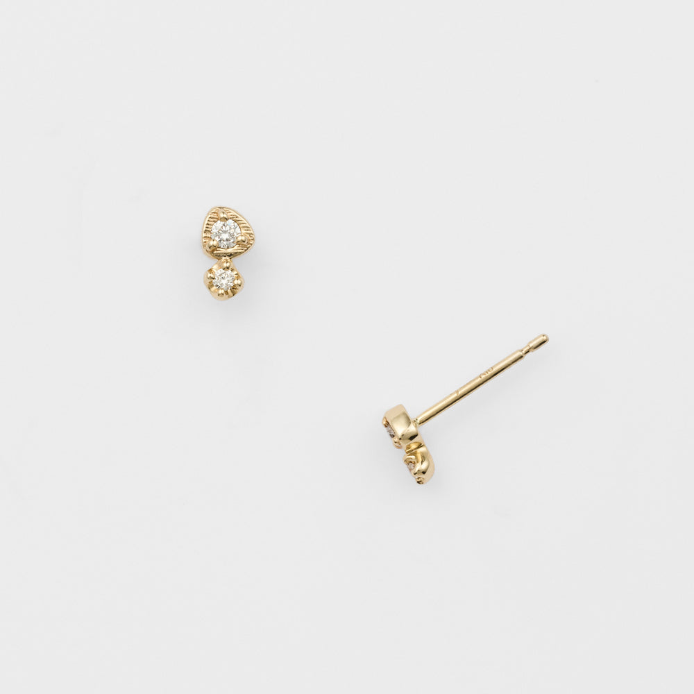 K10 Diamond Earrings (0.02Ct)