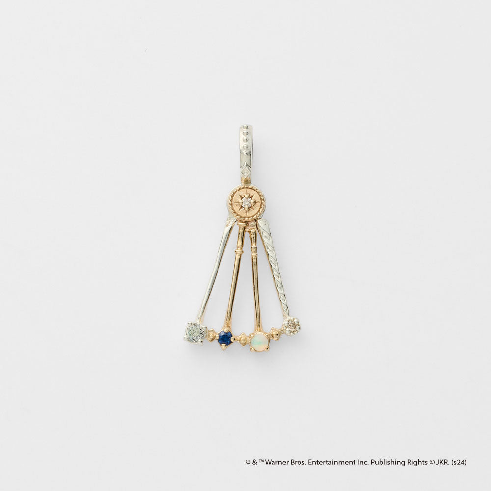 <Fantastic Beasts Collaboration> Silver/K5 Multi-Stone Charm