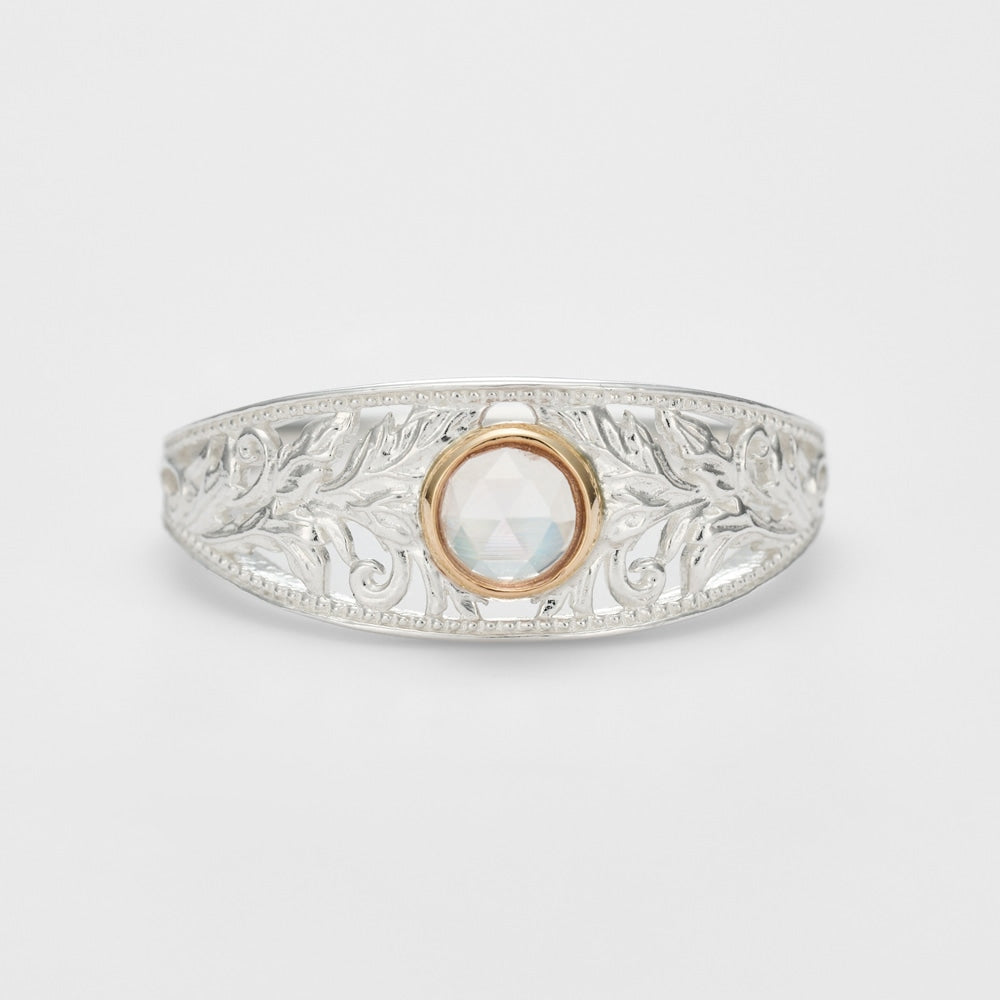 Silver Labradorite Ring