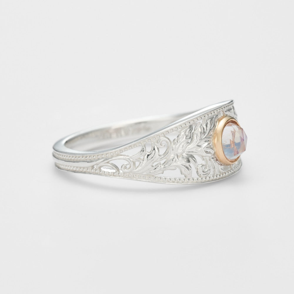 Silver Labradorite Ring
