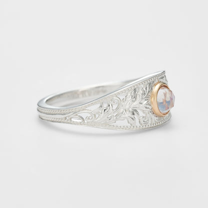 Silver Labradorite Ring