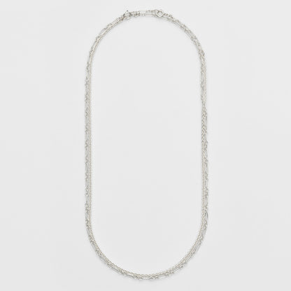 Silver Necklace Chain Set