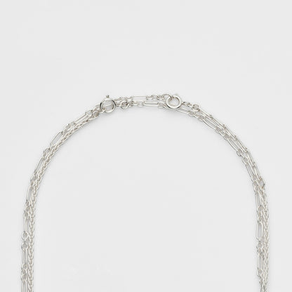 Silver Necklace Chain Set