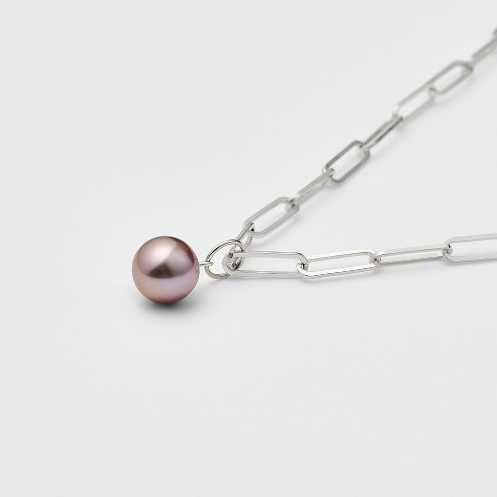 Silver Pearl Necklace