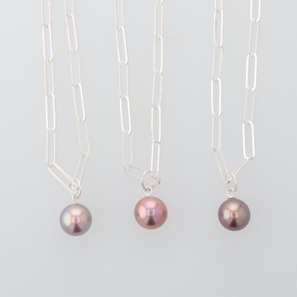 Silver Pearl Necklace