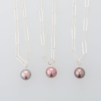 Silver Pearl Necklace