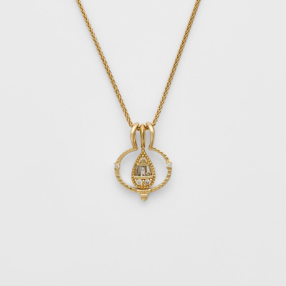 K18 Diamond Charm