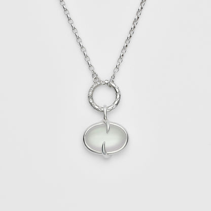 Silver Moonstone Charm