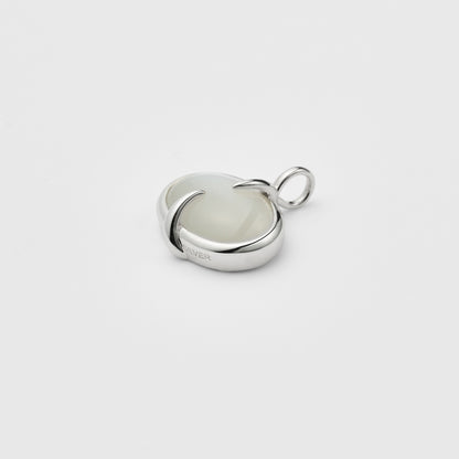 Silver Moonstone Charm