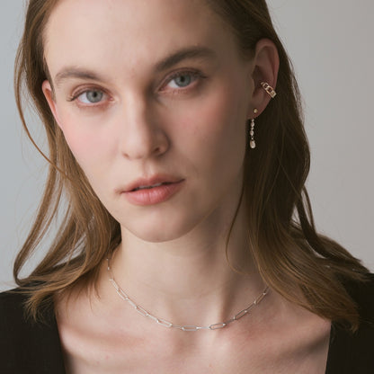 K10/Silver Pearl Earring Charm