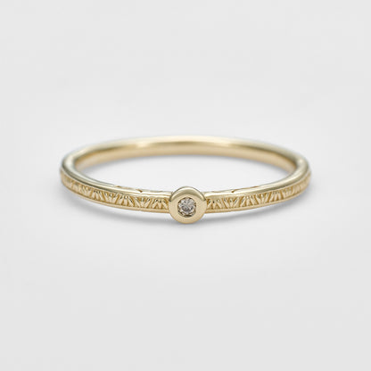 K10 Brown Diamond Ring