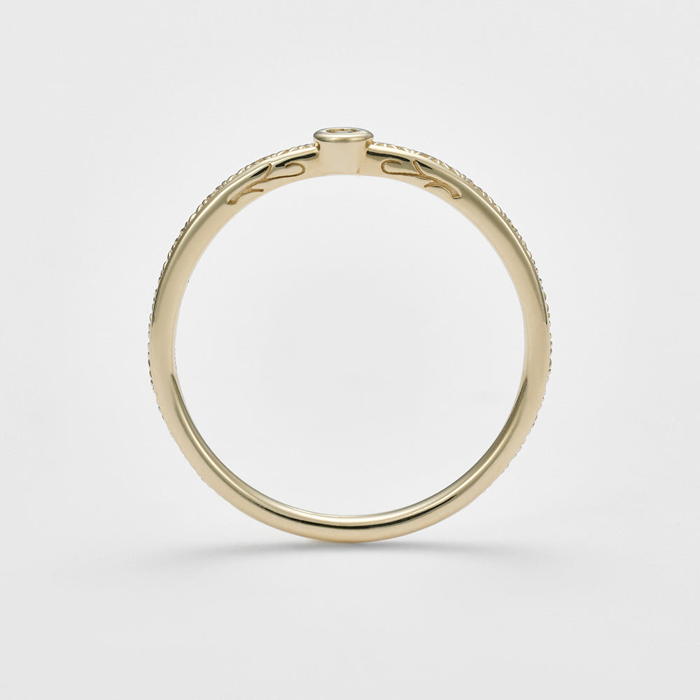 K10 Brown Diamond Ring