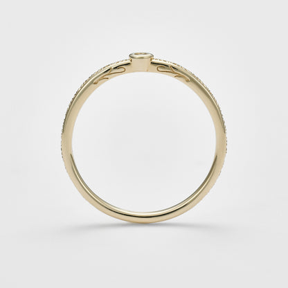 K10 Brown Diamond Ring