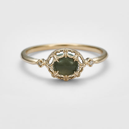 K5 Larimar/Quartz Ring