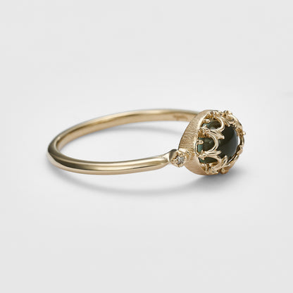 K5 Larimar/Quartz Ring