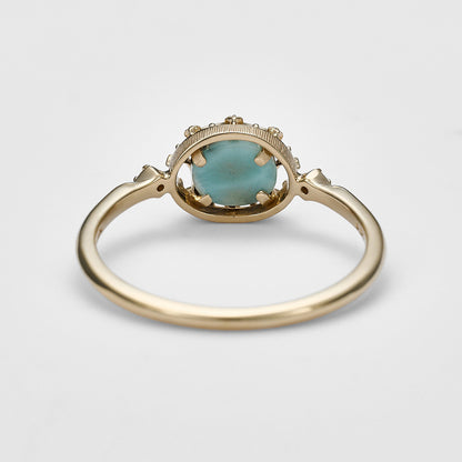 K5 Larimar/Quartz Ring