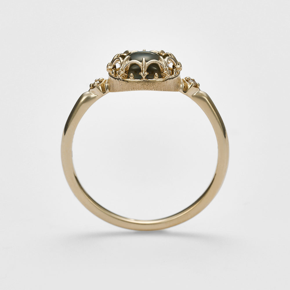 K5 Larimar/Quartz Ring