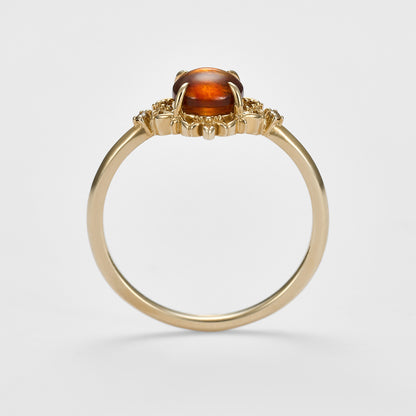 K5 Amber/Diamond Ring