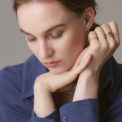 K5 Amber/Diamond Ring