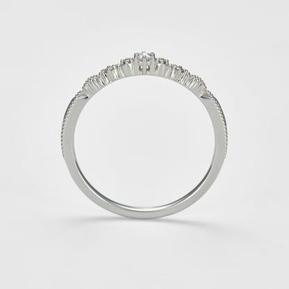 Platinum Diamond Ring (0.04Ct)
