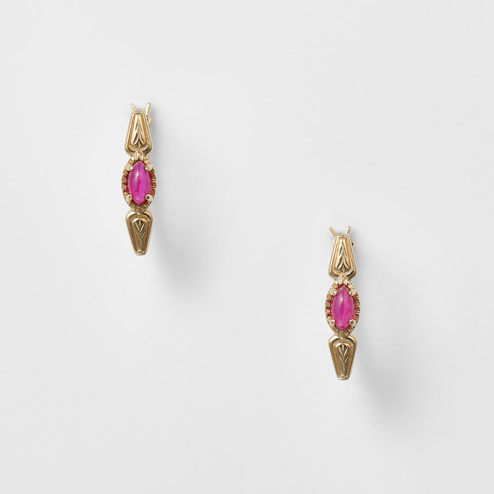 K10 Ruby Earrings