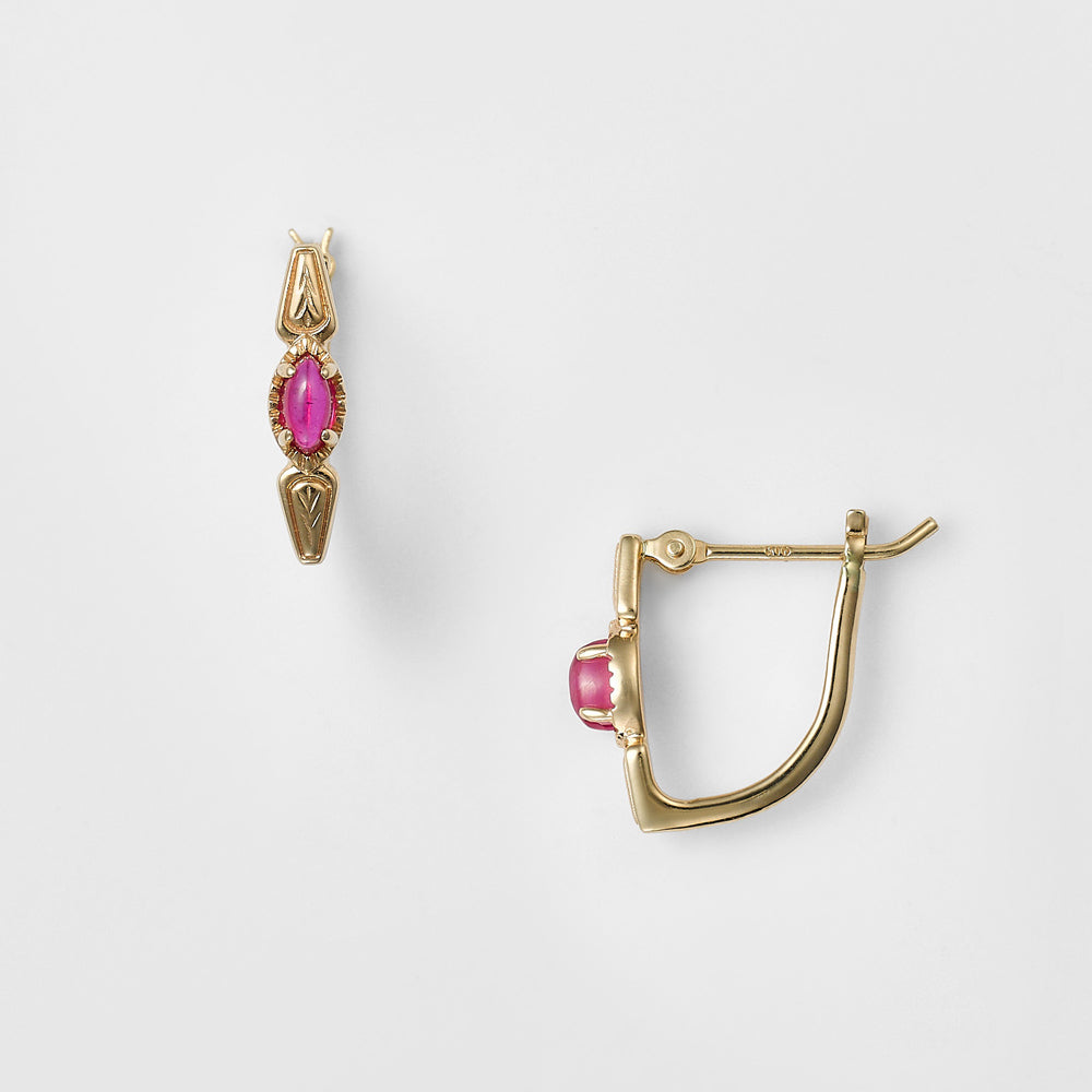 K10 Ruby Earrings