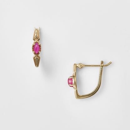 K10 Ruby Earrings