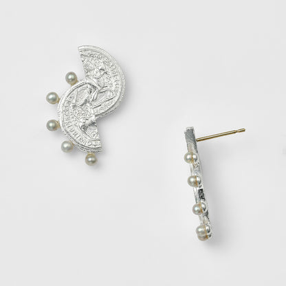 Silver Pearl Earrings