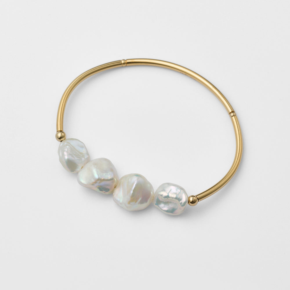 Gold Pearl Bracelet